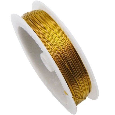 컬러 공예철사 0.5mmx40m, 1개, 04 골드