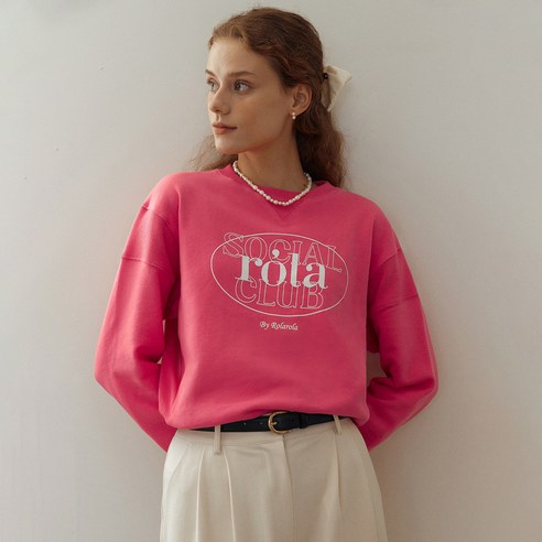 로라로라 OUTLINE LOGO SWEATSHIRT