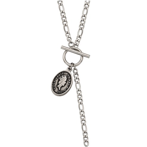 세인트스코트 남성용 OVAL COIN TOGGLEBAR NECKLACE STJ-SN4032