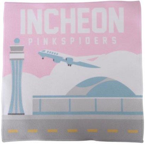흥국생명 INCHEON 핸드타월, 멀티컬러, 1개