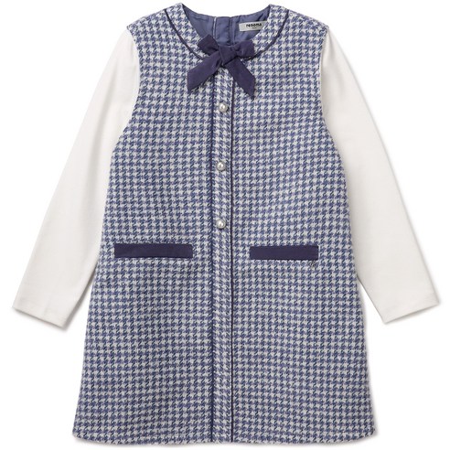 레노마키즈 여아용 리본 점퍼 원피스 R2243O605