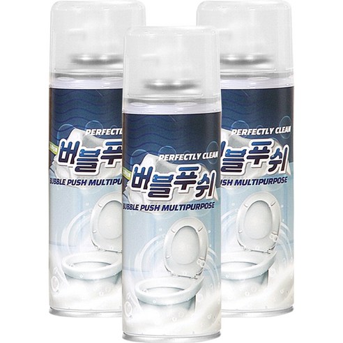 버블푸쉬 배수구 다용도 살균 탈취 청소 세정제, 160g, 3개