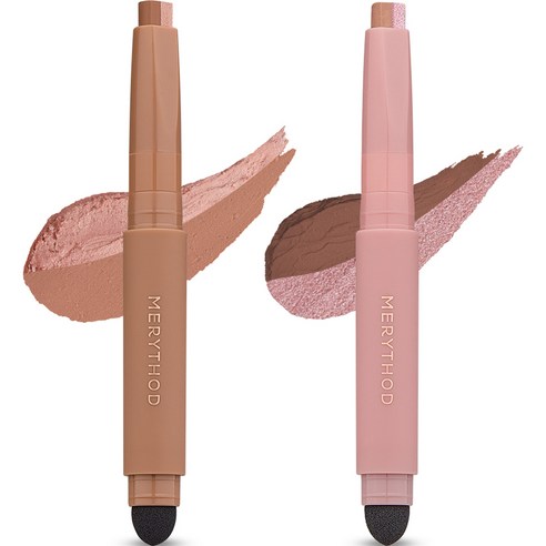 메리쏘드 투톤 섀도우 0.9g x 2종 세트, 모브라운+로얄베이지, 1세트