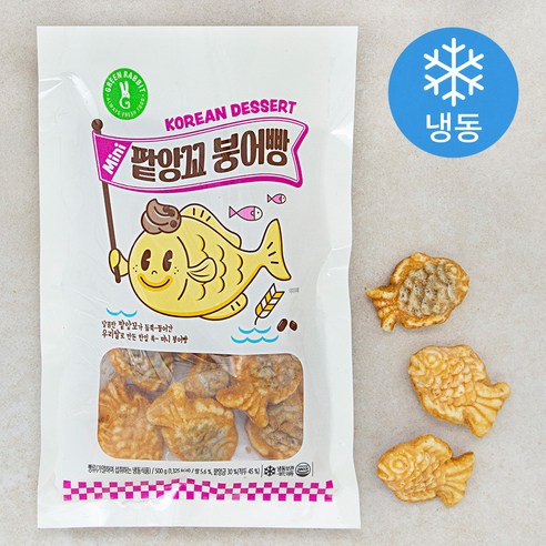 그린래빗 팥앙꼬 붕어빵 (냉동), 500g, 1개