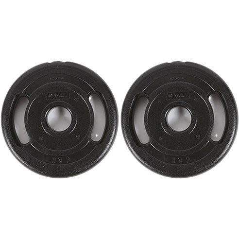 비스케일 K중량 원판 50mm, 5kg, 블랙, 2개