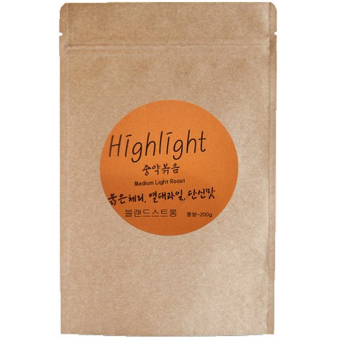 레인보우피치 RP 원두 커피 하이라이트, 핸드드립, 200g, 1개