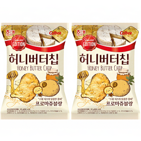 허니버터칩 프로마쥬블랑, 120g, 2개