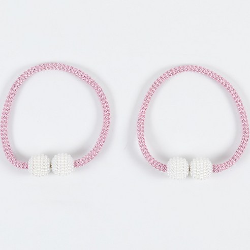 다사바바 마그네틱 커튼부자재 후사고리 40cm, 핑크, 2개