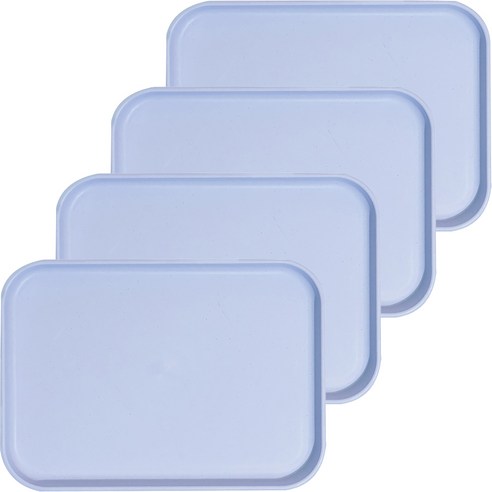 제로웨이스트 파스텔 트레이 4p, 블루, 4개