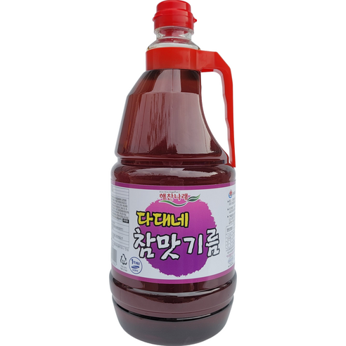 해찬나래 다대네 참맛기름, 1.8L, 1개 청정식품들기름 Best Top5 해찬나래 다대네 참맛기름, 1.8L, 1개 청정식품들기름 Best Top5