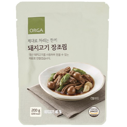 ORGA 제대로 차리는 한끼 돼지고기 장조림, 1개, 200g