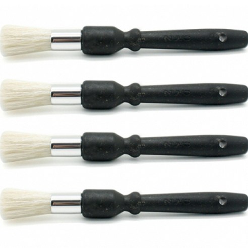 누보 그라인더 원형 청소붓, 빈티지 블랙, 4개