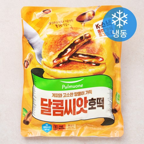 풀무원 달콤씨앗 호떡 (냉동), 1개, 400g