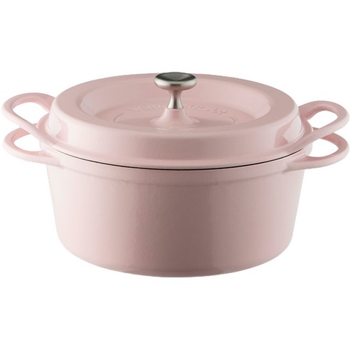 버미큘라 인덕션 오븐팟 라운드 주물냄비 3.5L 4.2kg, 핑크, 22cm