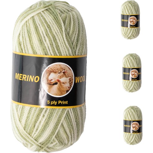 yarna 메리노 울 5PLY 뜨개실, 85387, 4개