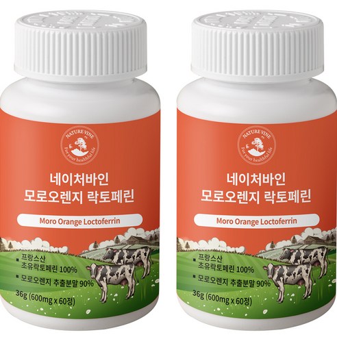 락토페린  네이처바인 모로오렌지 락토페린 36g, 60정, 2개, 60정