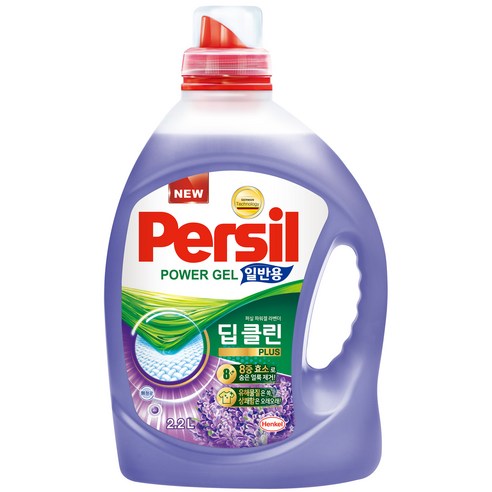 퍼실 딥클린 플러스 라벤더젤 액상세제 일반용 본품, 2.2L, 1개