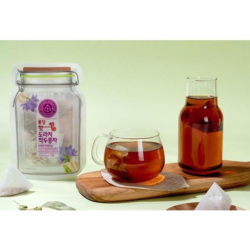 향긋한 힐링, 제임스티스푼 무카페인 도라지작두콩차로 건강과 맛을 한 번에!