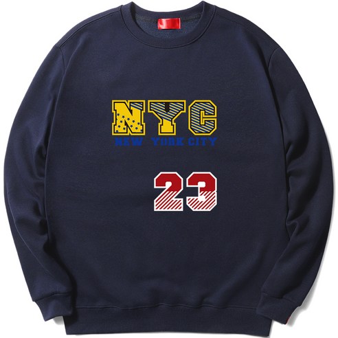 온디즈 남성용 NYC 기모 맨투맨 티셔츠 E08ODZ_DM4317