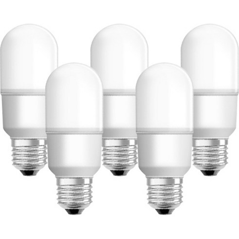 오스람 LED 스틱 램프 9W, 백색, 5개