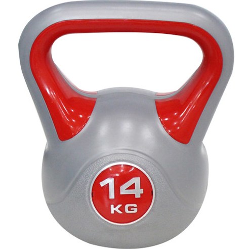 스타일케틀벨 14kg, 그레이 +  레드, 1개