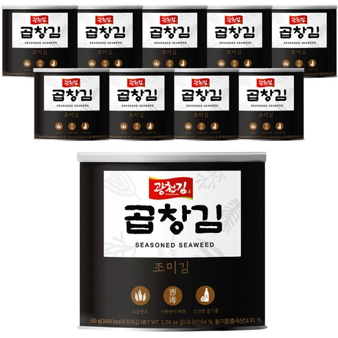 [광천김] 곱창캔김 30g, 8개 곱창김