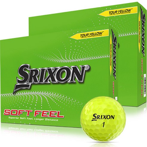 던롭 SRiXON Soft Feel 13 골프볼 2피스, 소프트 화이트, 12개입, 1팩