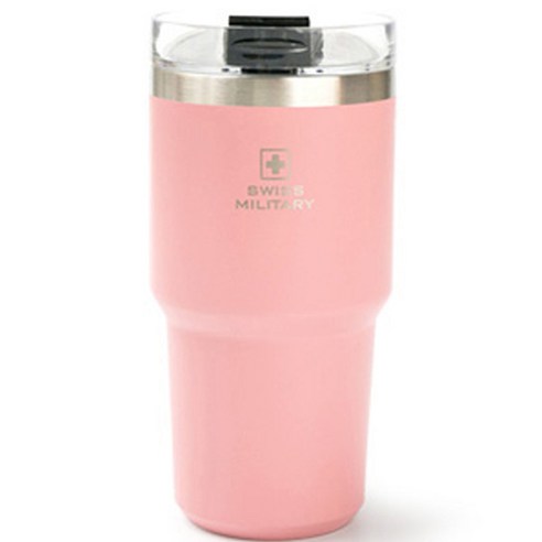 스위스밀리터리 보온보냉 라떼 텀블러 OKK-TKL600, LPB 샤이닝핑크, 600ml, 1개
