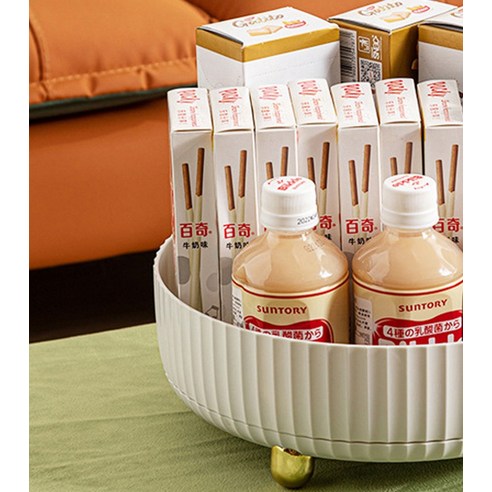 주방 공간 정리와 최적화를 위한 다용도 회전트레이 정리함