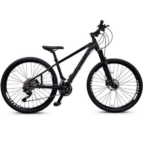 인피자 MTB 자전거 알톤 23 탈레스 2 380mm 미조립 박스배송, 174cm, 매트블랙