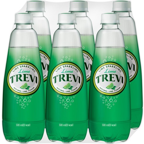 트레비 라임 탄산음료, 6개, 500ml