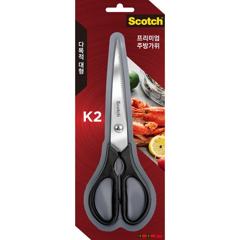 스카치 다목적 프리미엄 주방가위, 블랙, 1개