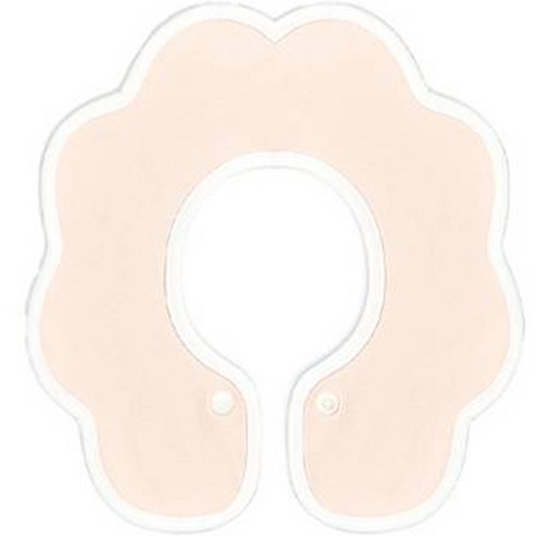 양면 롤링턱받이, 살구(무지), 1개, 1개