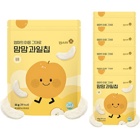 맘스미 맘맘 과일칩, 6개, 11g
