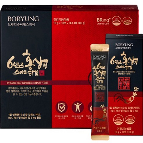 보령 6년근 홍삼정 스마트타임, 30회분, 300g, 1개