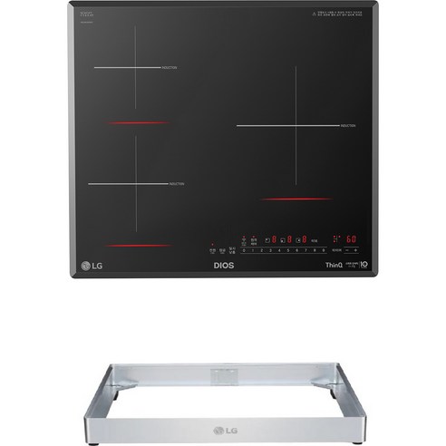 LG전자 DIOS 빌트인 인덕션 3구 본품 + 프리스탠딩 자재 8.5cm, 방문설치, BEI3GQTC