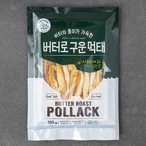 버터로 구운 먹태, 100g, 1개