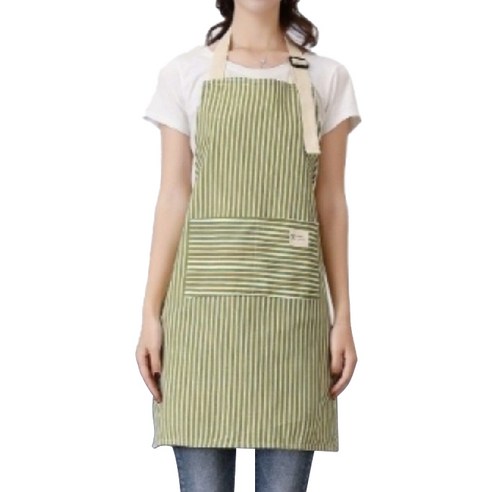 누심비 줄무늬 앞치마, 스타일과 실용성을 동시에! 면앞치마