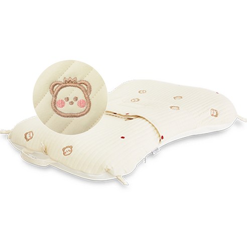 이몽 유아용 뒤집기 방지 듀얼 휴대용 커버 분리형 100수 면 침대, 100수 면 곰