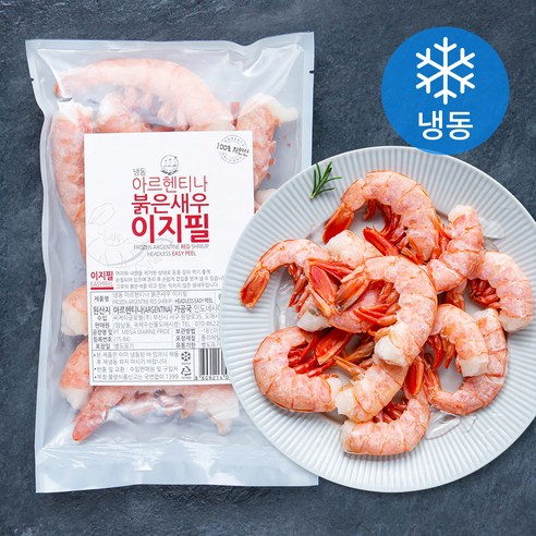 바다몰 자연산 아르헨티나 붉은새우 이지필 (냉동), 300g(특대), 1봉