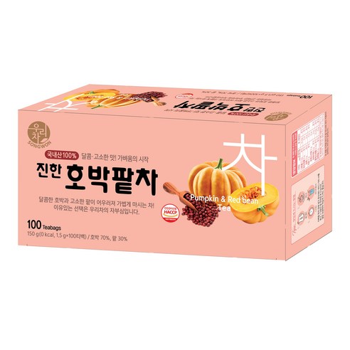 우리차 송원 진한 호박팥차, 1.5g, 100개입, 1개