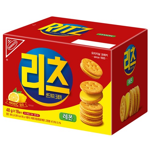 동서식품 리츠 샌드위치 크래커 레몬, 864g, 1개