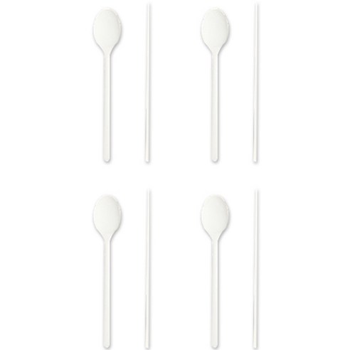 세븐키친 모노실리콘 수저4벌세트, 화이트, 숟가락 4p + 젓가락 4p, 1개