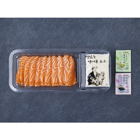 편리하고 맛있는 연어 회 세트, 올반