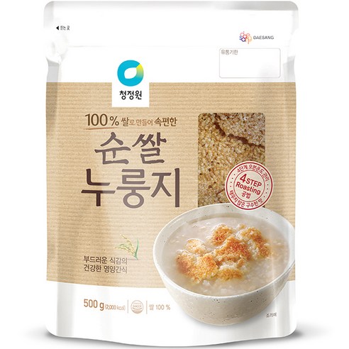 대상 청정원 순쌀 누룽지, 500g, 1개