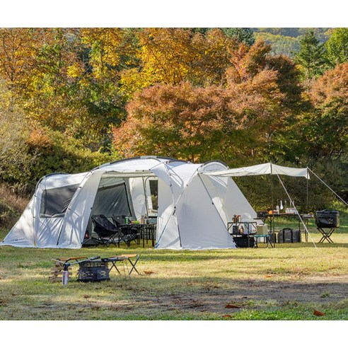 코베아 네스트W 텐트 - 4인용 캠핑용 텐트로, 분리형 룸과 로켓배송 특징