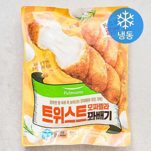 풀무원 트위스트 모짜렐라 꽈배기 (냉동), 336g, 1개 도너츠