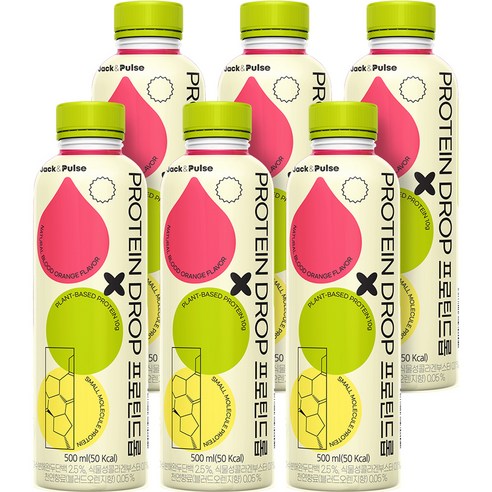 [공식판매] 잭앤펄스 프로틴드롭, 6개, 500ml