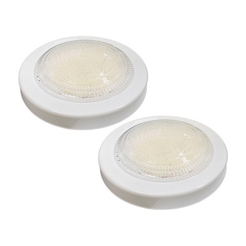가온엘이디 LED 원형 직부등 방습 15W, 주백색(화이트), 2개