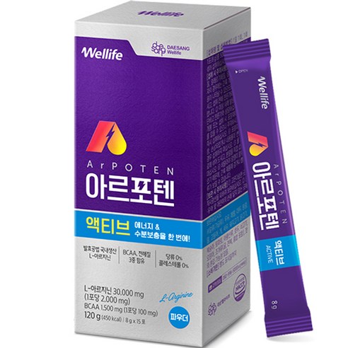 대상웰라이프 아르포텐 아르지닌 액티브, 120g, 1개